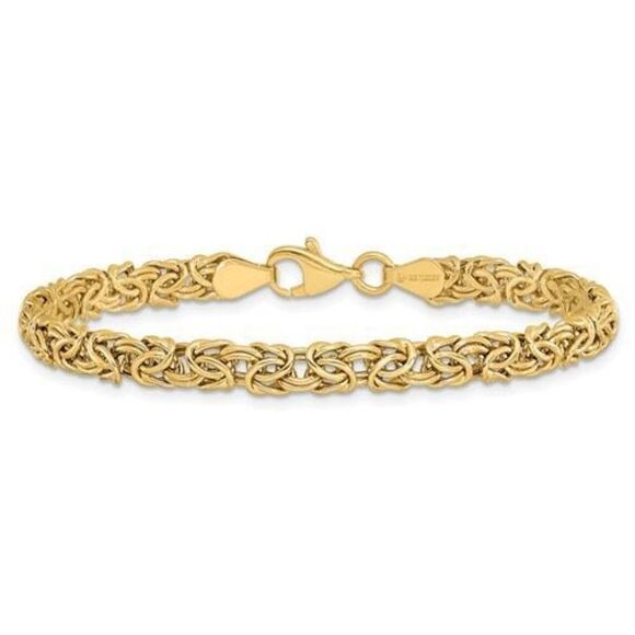 Leslie's 14K Gold Byzantine Bracelet - Picture 6 of 10